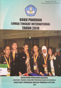 Image of Buku Panduan Lomba Tingkat Internasional Tahun 2010