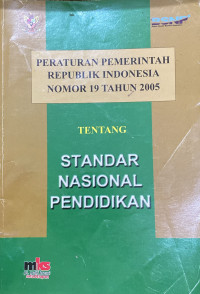 Image of Peraturan Pemerintahan Republik Indonesia Nomor 19 Tahun 2005