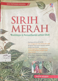 Image of Sirih Merah Budidaya & Pemanfaatan Untuk Obat