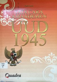 Image of Tata Cara Amandemen UUD 1945