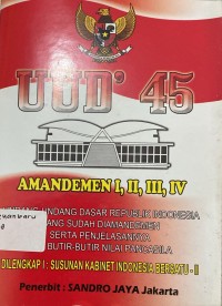 Image of UUD' 45 Amandemen I, II, III, IV